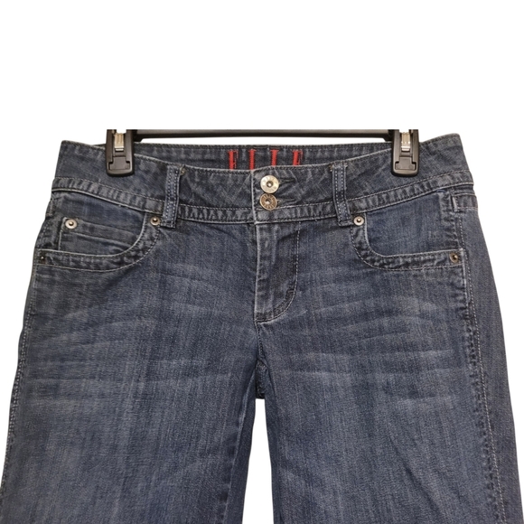 Elle Dark Wash Low Rise Bootcut Jeans 30W Womens Size 6R Excellent Condition! - Picture 2 of 5